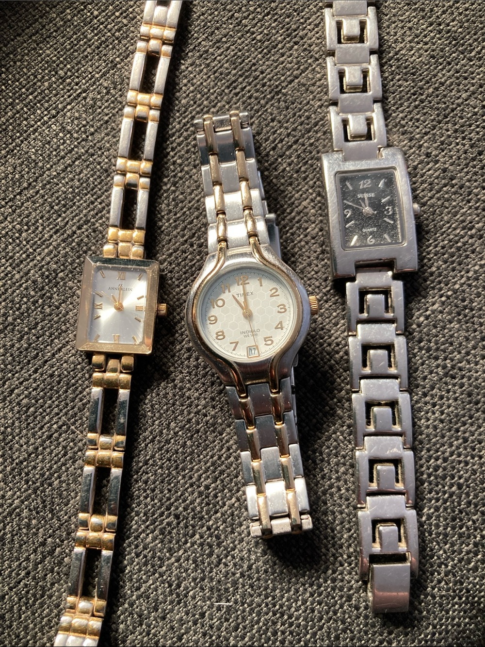 Estate lot beautiful Trio of Two-Tone & Silver Women's Bracelet Watches